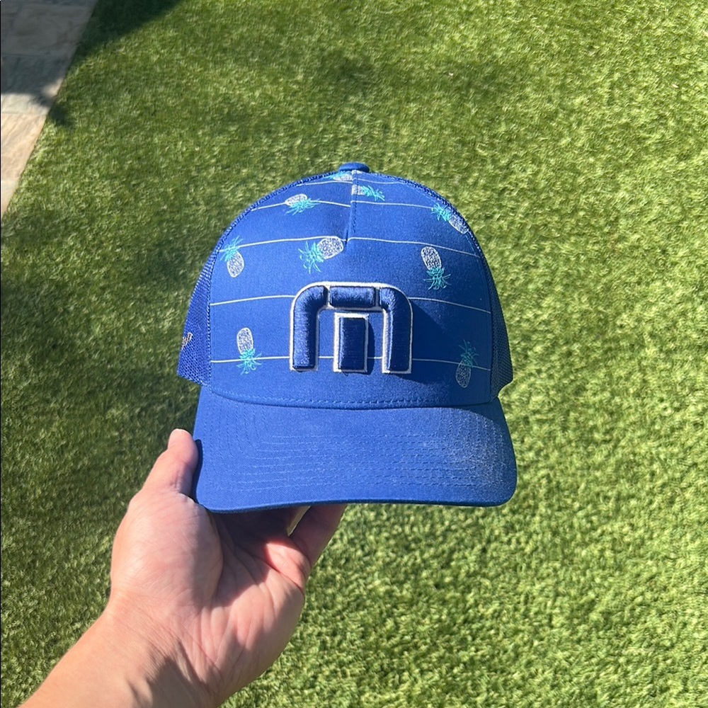 Travis Mathew Blue Mesh Golf Cap